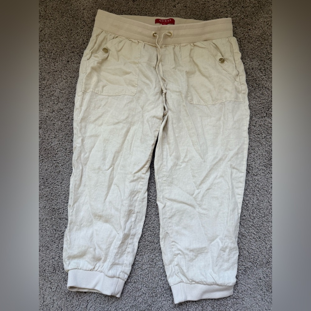 Guess Capri Pants Khaki Small